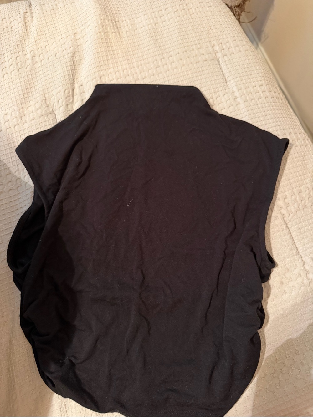 FORE Black Sleeveless Top High Neck
